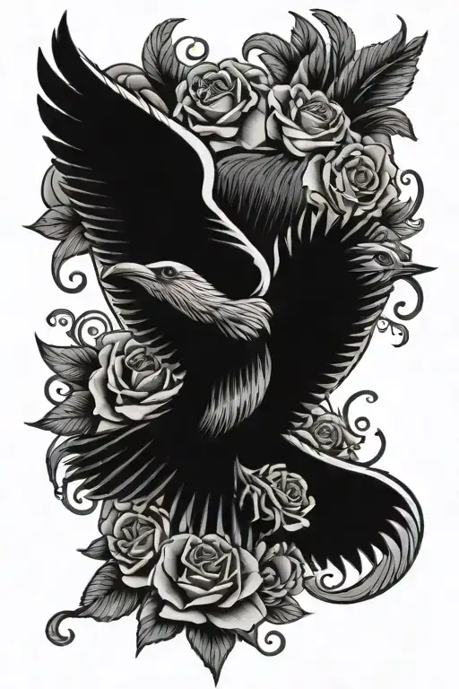 american traditional black and grey tattoo tattoo design idea