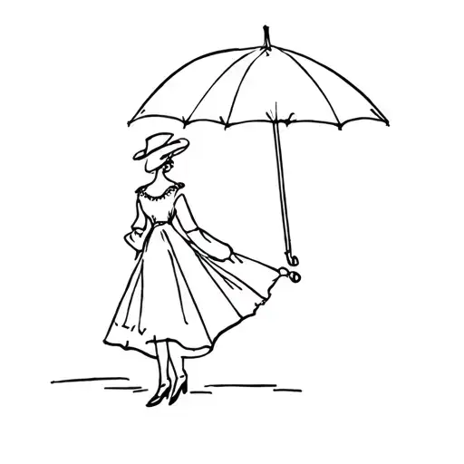 Mary Poppins tattoo design idea