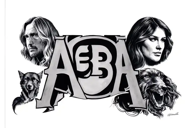 abba tattoo design idea