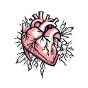 heart attack tattoo design idea