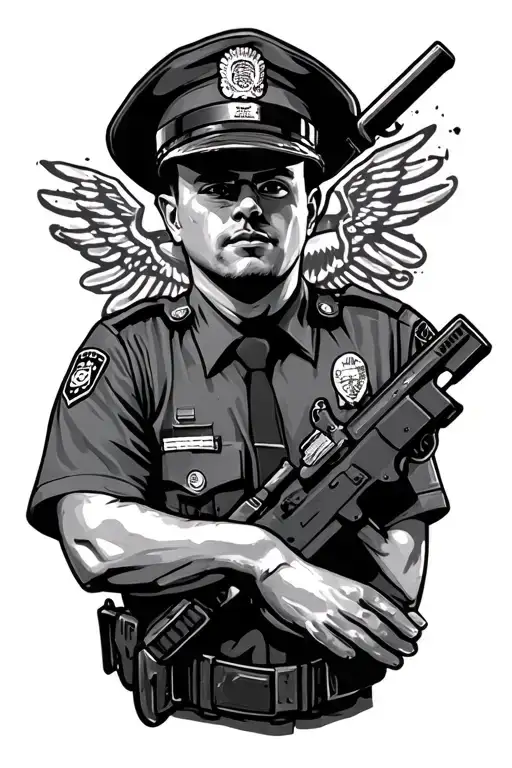 Correctional Officer tattoo design idea
