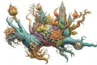 the art of letting go  tattoo design idea