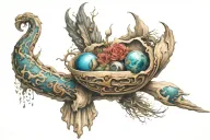 the art of letting go  tattoo design idea