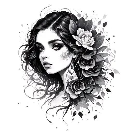 Dark Feminine Energy tattoo design idea