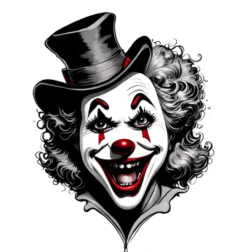 sad and happy clowns italian theater demonic subaru 555 car tattoo design idea