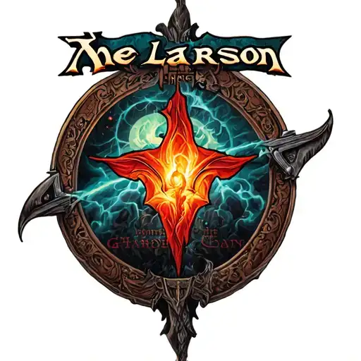 "The larson" magic the gathering themed tattoo tattoo design idea