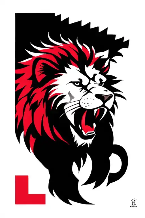 arsenal football club cancer zodiac sign lion strong fearless tattoo design idea