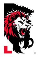 arsenal football club cancer zodiac sign lion strong fearless tattoo design idea