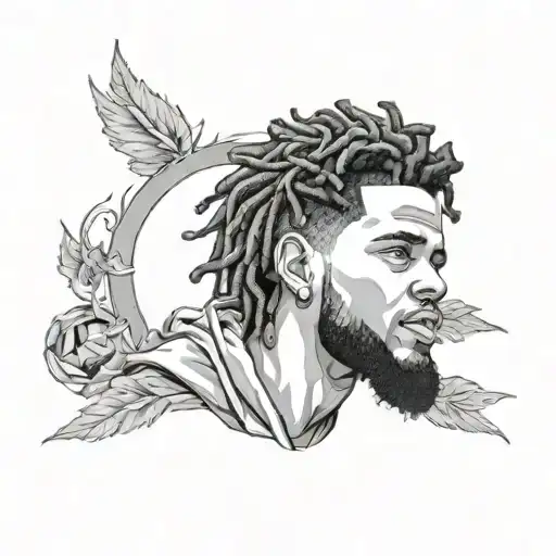 j cole theme tattoo design idea