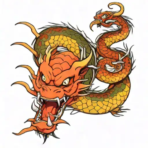 shenron dragonball z full sleeve  tattoo design idea