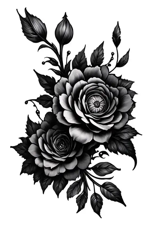 mandalla bras tattoo design idea