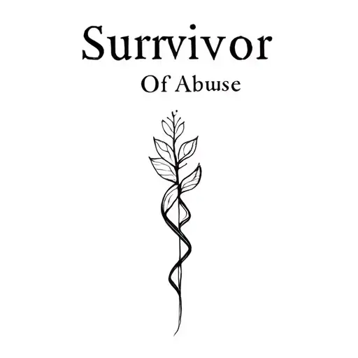 Survivor Of Abuse tattoo design idea