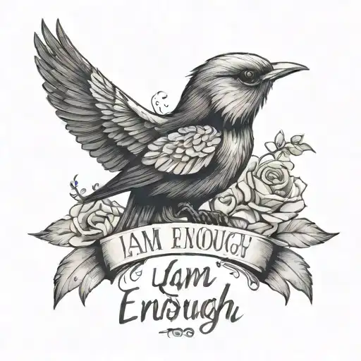 I am enough tattoo design idea