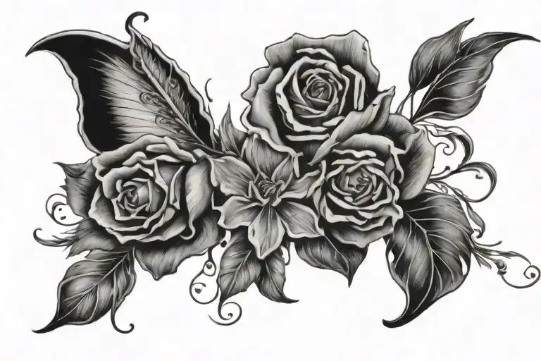 Written by Enid Nama in fine and sublime cursive tattoo design idea