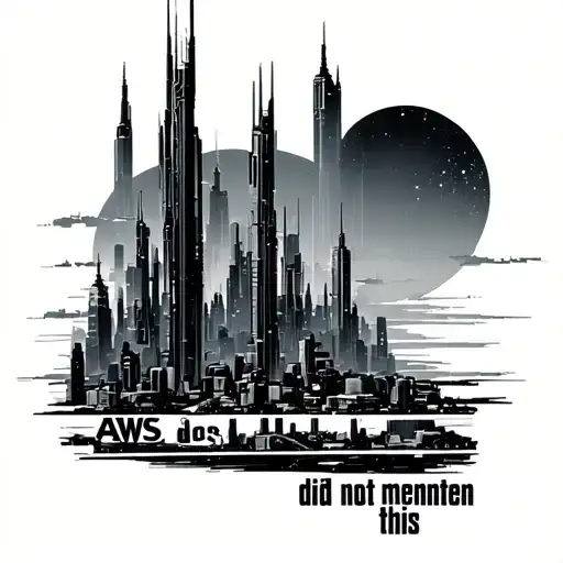"AWS docs did not mention this" futuristic cyberpunk cityscape tattoo design idea