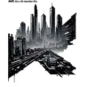 "AWS docs did not mention this" futuristic cyberpunk cityscape tattoo design idea