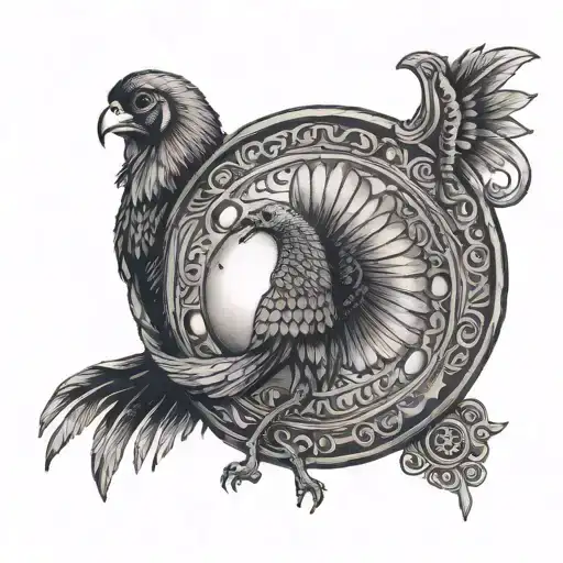 turkey egypt greece gypsy moon tattoo design idea