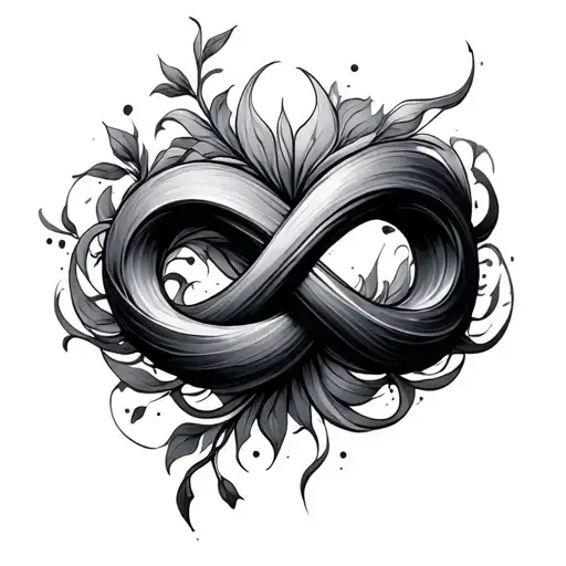 Nombre Infinity tattoo design idea