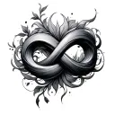 Nombre Infinity tattoo design idea