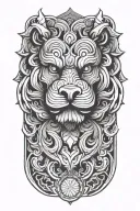 foo dog tattoo design idea