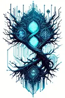 Dna Tree tattoo design idea
