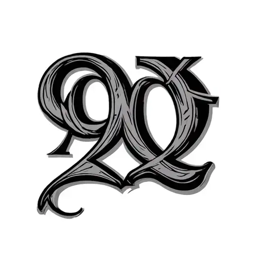 1997 Roman Numerals tattoo design idea