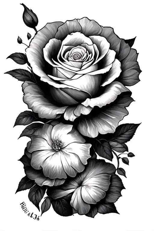 Birth Date tattoo design idea