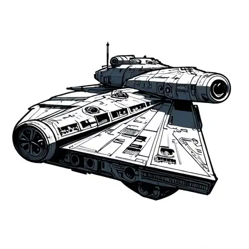 Star Wars Ship tattoo design idea