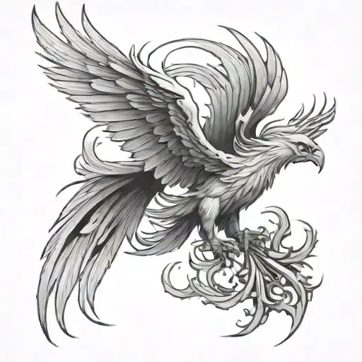 Final Fantasy Phoenix tattoo design idea