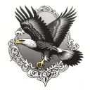 soaring eagle tattoo design idea