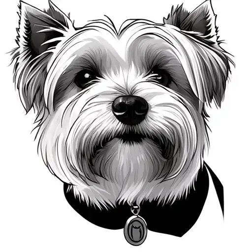 Westie tattoo design idea