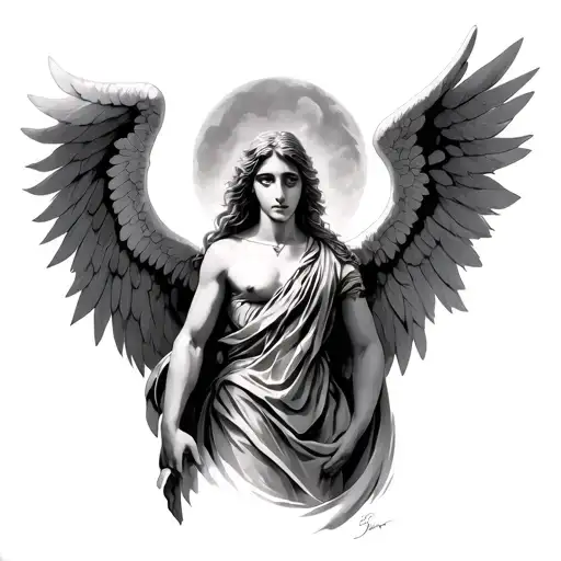 Angel Raphael tattoo design idea