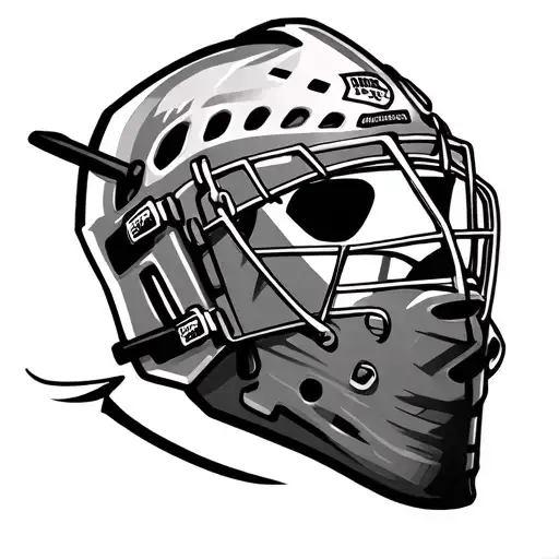 Goalie Mask tattoo design idea