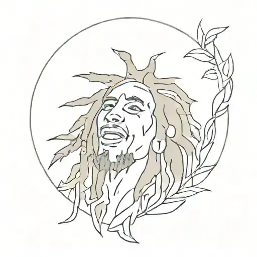 bob marley song tattoo design idea