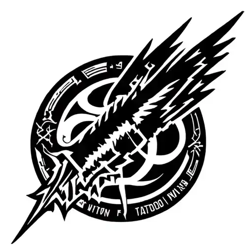 final fantasy 7 logo tattoo design idea