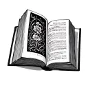 Open Bible tattoo design idea