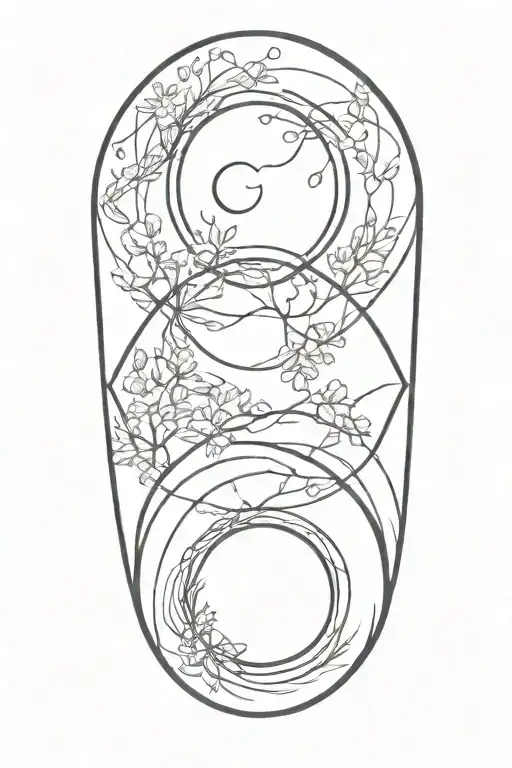 zen circle letting go tattoo design idea