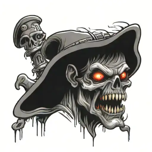 Zombie tattoo design idea