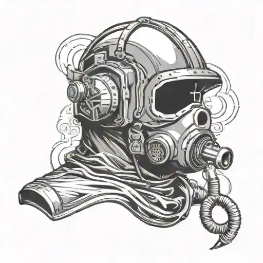 pipe liner welding hood tattoo design idea
