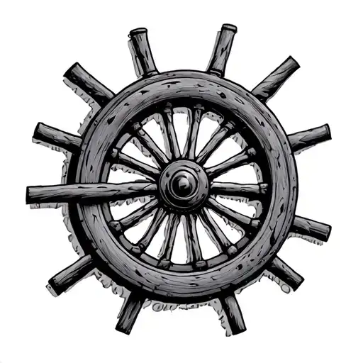Wagon Wheel tattoo design idea