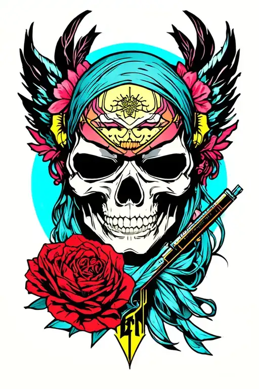 Cyberpunk 2077 tattoo design idea