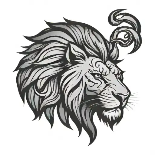 glasgow rangers lion head tattoo design idea