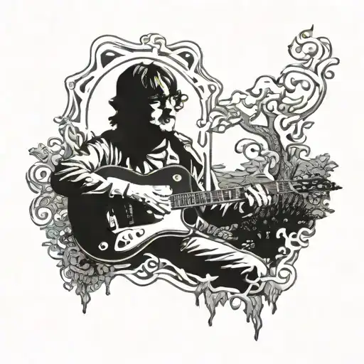 plastic Ono band cover John Lennon  tattoo design idea
