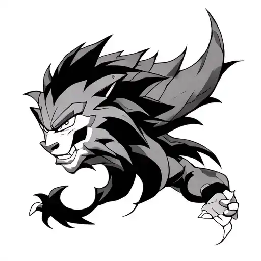 Leo dragon ball z tattoo design idea