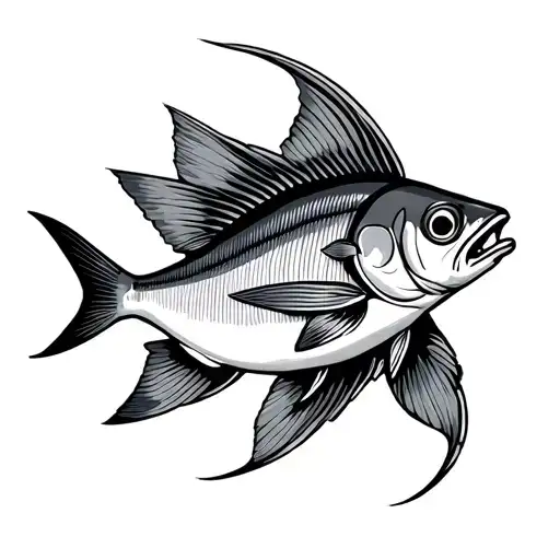 Raket Ibiz Sardine tattoo design idea