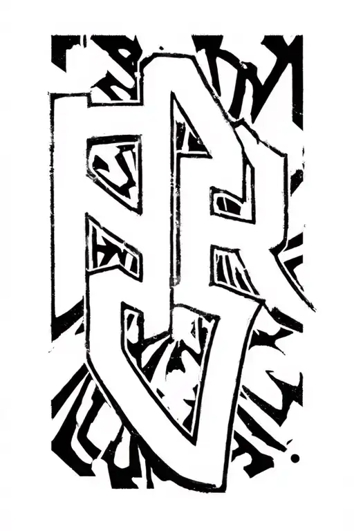"Phenom" Blurry tattoo design idea