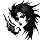 Ulquiorra Cifer cyber style tattoo tattoo design idea