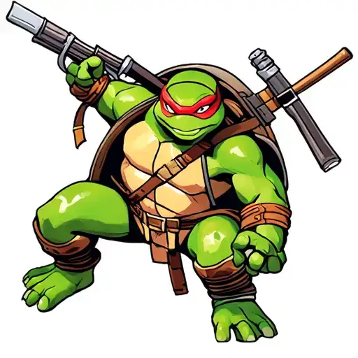teenage mutant ninja turtles tattoo design idea
