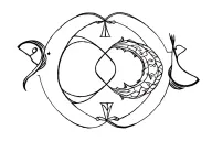 sagittarius and libra surrounded by pisces tattoo design idea