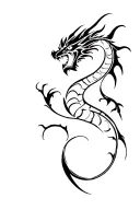 demon dragon tattoo design idea